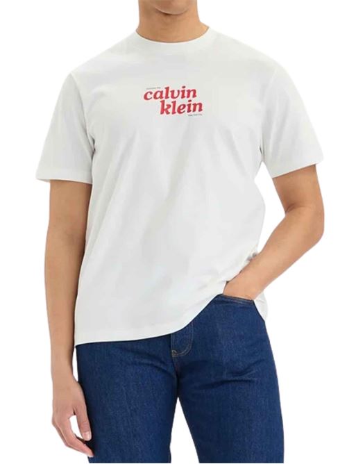 T-shirt con logo gommato Calvin Klein Jeans | LV04RG815GYAF